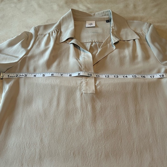 CAbi Light Sand Women's Blouse - Picture 3 of 5